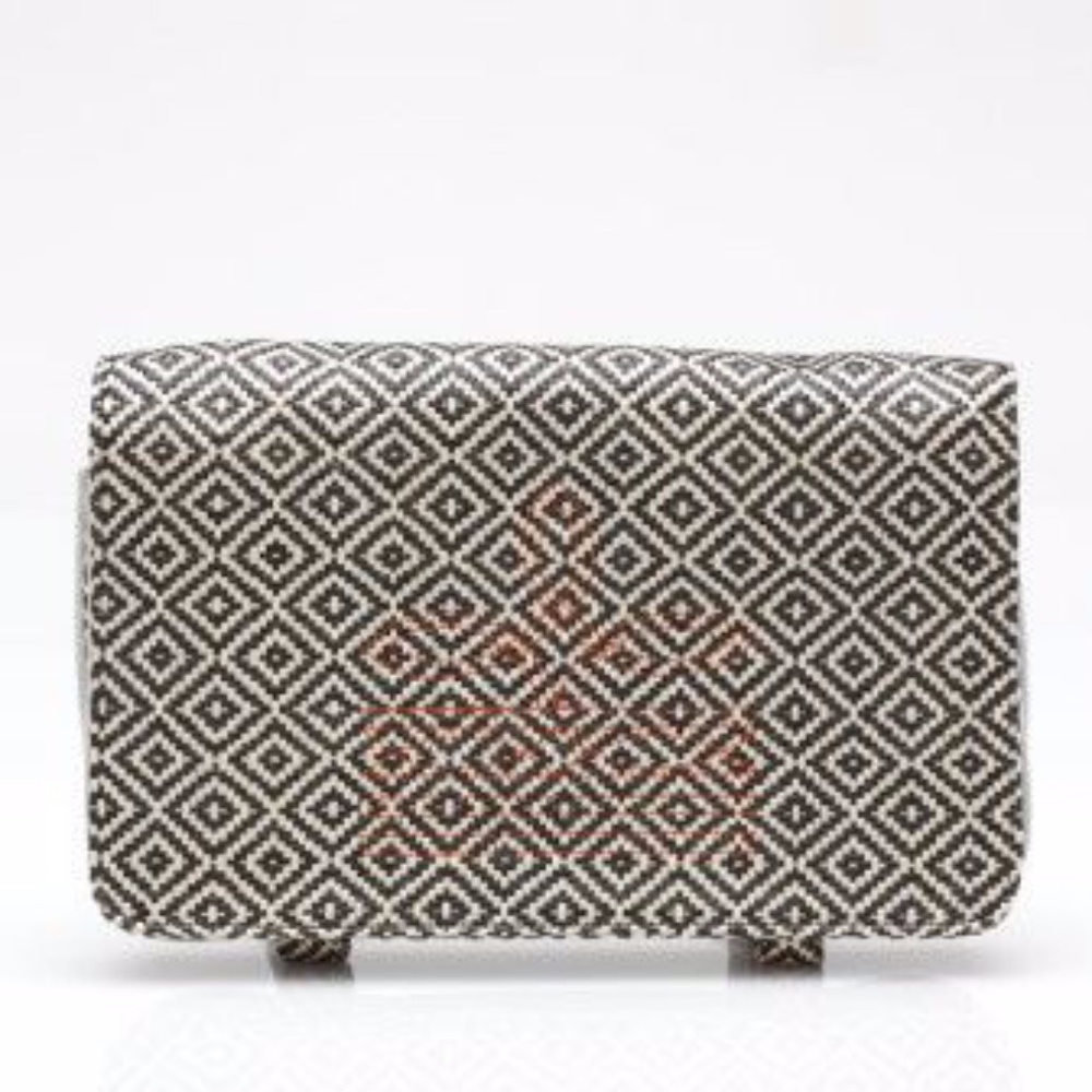 EUC- Jeffrey Campbell Fold Over Woven Clutch!